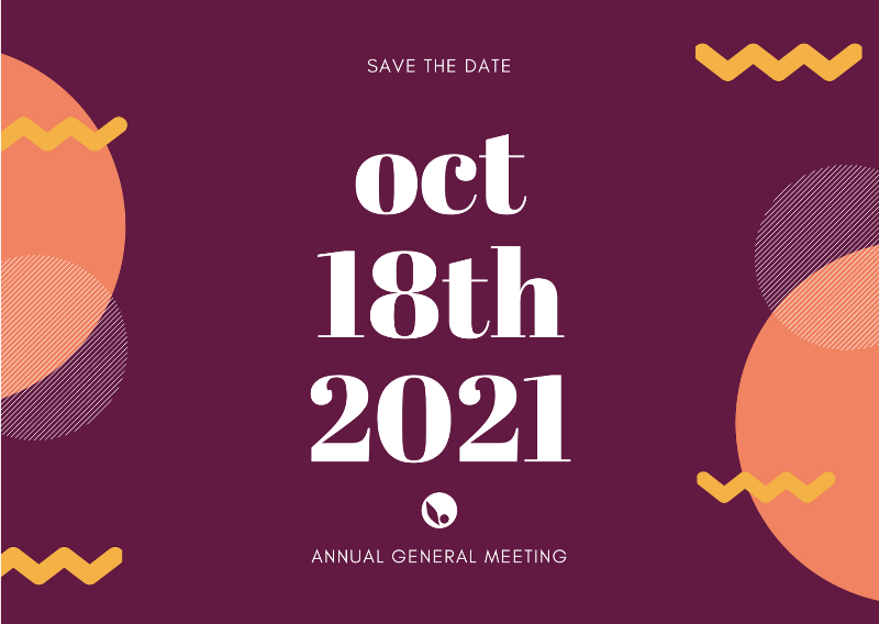 AGM/AGM 2021 Save the date